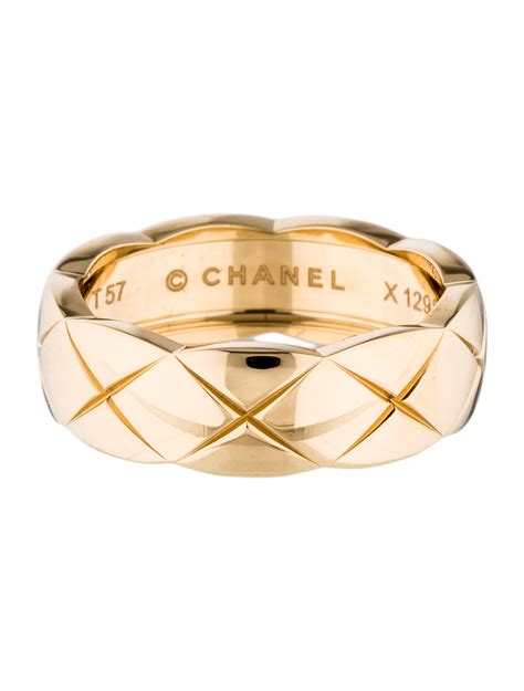 black and gold chanel ring|Chanel rings real gold.